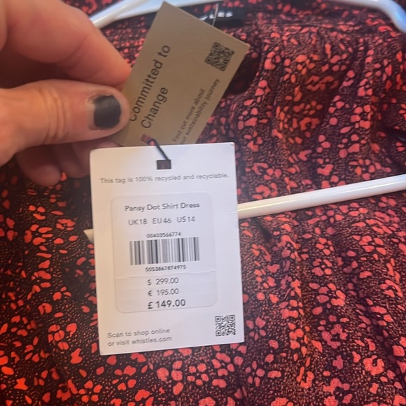 Whistles Pansy Dot Shirt Dress - Picture 5 of 5